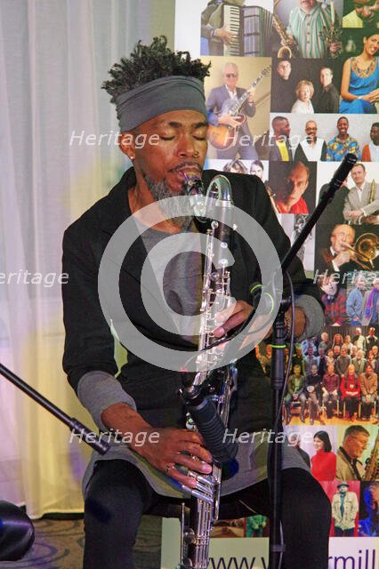 Julien Stella, NoSax NoClar, Watermill Jazz Club, Dorking, Surrey, May 2024. Creator: Brian O'Connor.