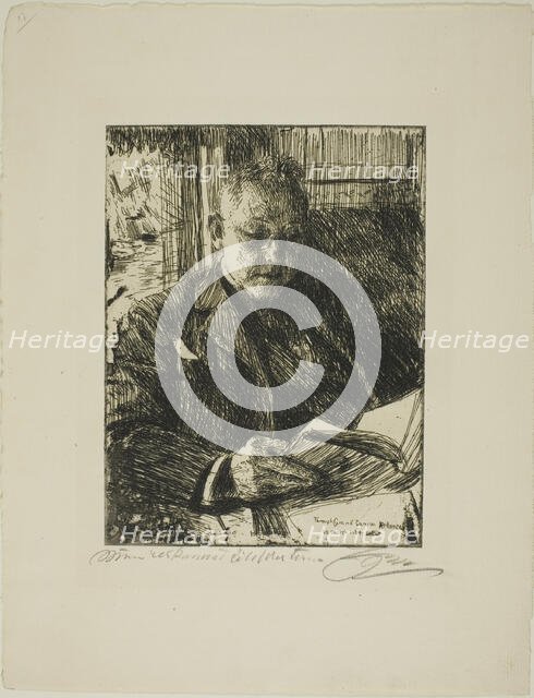 Travelling Companion (Mr. Ch. Deering), 1904. Creator: Anders Leonard Zorn.