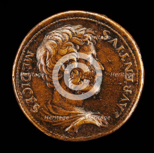 Lorenzino de' Medici, 1514-1547, Son of Pierfrancesco II [obverse]. Creator: Giovanni da Cavino.