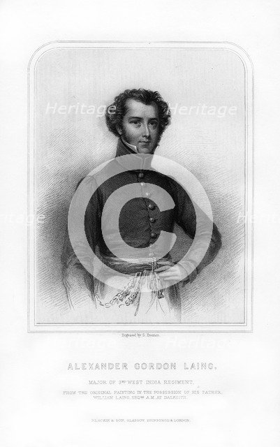 Alexander Gordon Laing, Scottish explorer, (1870).Artist: S Freeman