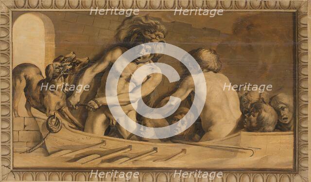 Hercules Gets Cerberus from the Underworld (Charon, the Ferryman of the Styx), 1645-1650. Creator: Jacob van Campen.