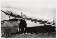 Crashed Zeppelin LZ 8 'Deutschland II', Dusseldorf, Germany, 1911 (1933). Artist: Unknown
