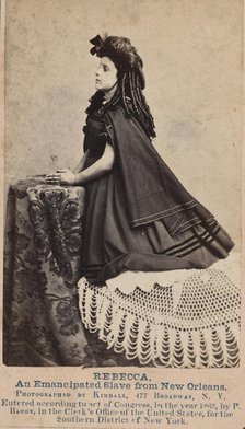 Rebecca, An Emancipated Slave from New Orleans, 1863. Creator: Myron H. Kimball.