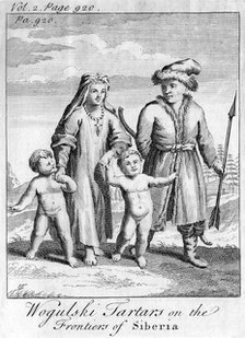 'Wogulski Tartars on the Frontiers of Siberia', c1740. Artist: Unknown