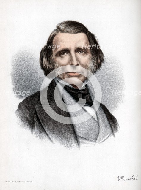 John Ruskin, British author, poet, artist and critic, c1890.Artist: Cassell, Petter & Galpin