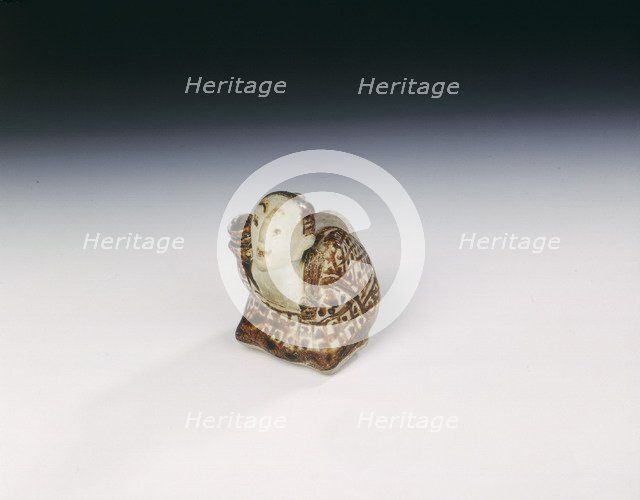 Si Satchanalai water dropper in the form of a hunchback, Thailand, 15th century. Artist: Unknown