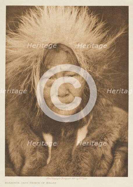 Koaninok, Cape Prince of Wales, 1928. Creator: Edward Sheriff Curtis.