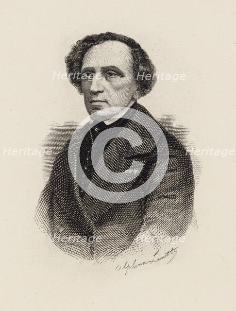 Portrait of the composer Giacomo Meyerbeer (1791-1864), 1875. Creator: Lamotte, Alphonse (1844-1914).