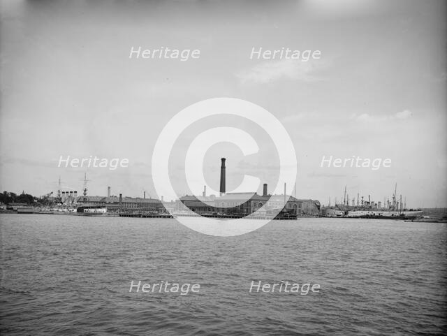 Charlestown Navy Yard, Boston, Mass., c1905. Creator: Unknown.
