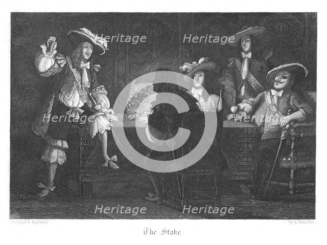 Scene from Old St Paul's by William Harrison Ainsworth, 1855. Artist: John Franklin