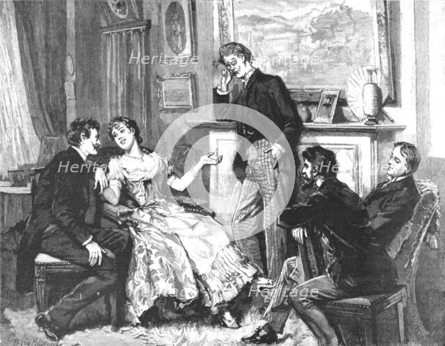 '" Madame Leroux"; By Francis Eleanor Trollope; She was keeping them all in play with the...', 1890. Creator: Percy Macquoid.