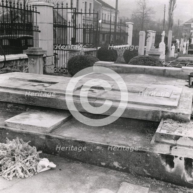 Grave of Gavrilo Princip, Sarajevo cemetery, Bosnia-Hercegovina, Yugoslavia, 1939. Artist: Unknown