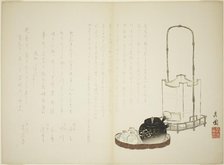 Takemoto-School Surimono, Japan, 1847. Creator: Nagayama Kien.
