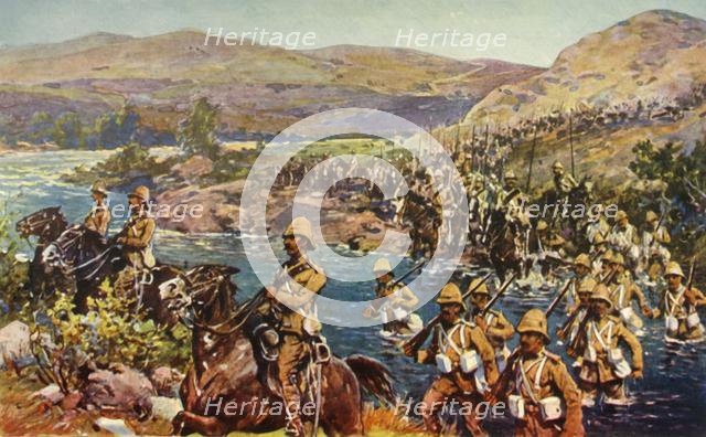 'The Great Turning Movement - Crossing the Riet', (1901). Creator: Unknown.