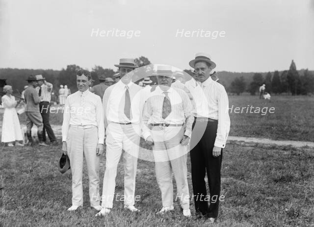 Marine Corps Rifle Range, N.D. Baker; F.D. Roosevelt; F.K. Lane; C.S. Vrooman, 1917. Creator: Harris & Ewing.
