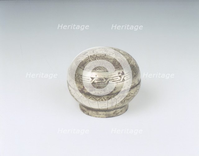 Silvered bronze covered box, Late Tang-Northern Song dynasty, China. Artist: Unknown