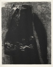 The Temptation of Saint Anthony (First Series): It Is the Devil, Bearing Beneath His Two Wings,1888. Creator: Odilon Redon (French, 1840-1916); Becquet (French); Edmond Deman.