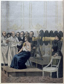 Treatment of Tuberculosis using electricity, 1901. Artist: Anon