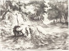 The Death of Ophelia (Act IV, Scene VII), 1843. Creator: Eugene Delacroix.