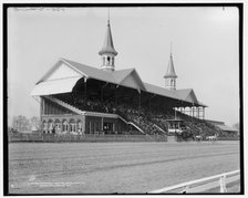Churchill Downs, Louisville, Ky., Derby day, 1901 Apr 29. Creator: Unknown.