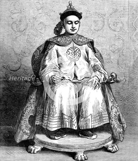 The young Emperor of China, Tung-Che, Whang-Ti, 1873. Creator: Unknown.
