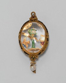 Pendant with Christ Appearing to Saint Mary Magdalene, Europe, c. 1575-c. 1625. Creator: Unknown.