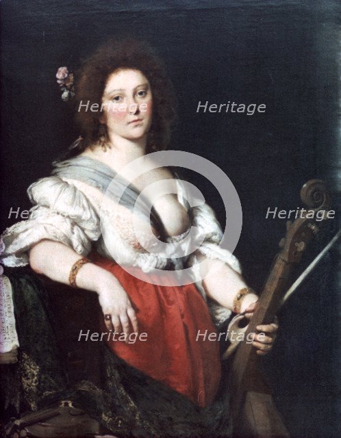 'Gamba Player', c1635. Artist: Bernardo Strozzi
