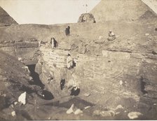 Excavations near the Sphinx, 1853. Creator: John Beasley Greene.