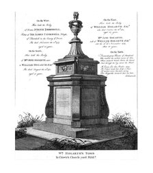 William Hogarth's tomb, c1793. Creator: Unknown.