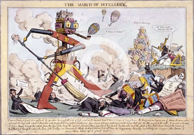 'The March of Intellect', (1828?). Artist: Robert Seymour