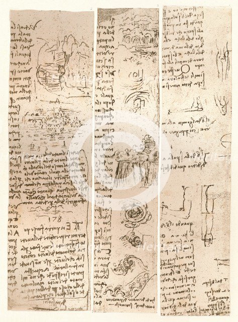 Three drawings, c1472-c1519 (1883). Artist: Leonardo da Vinci.