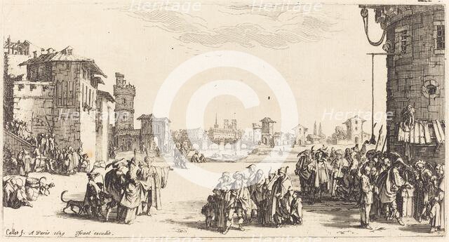 The Slave Market, 1629. Creator: Jacques Callot.