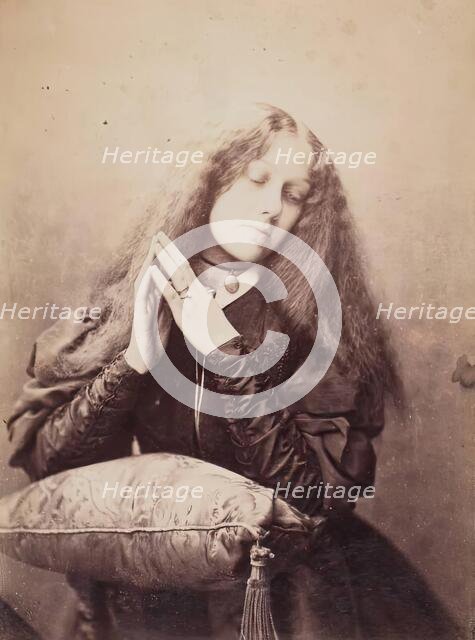 An Artist's Model, from an album compiled by Sir John Everett Millais. Creator: Unknown.