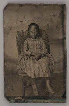 Untitled (Portrait of a Seated Girl), 1880. Creator: Unknown.