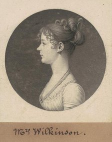 Catherine Andrews Wilkinson, 1808. Creator: Charles Balthazar Julien Févret de Saint-Mémin.