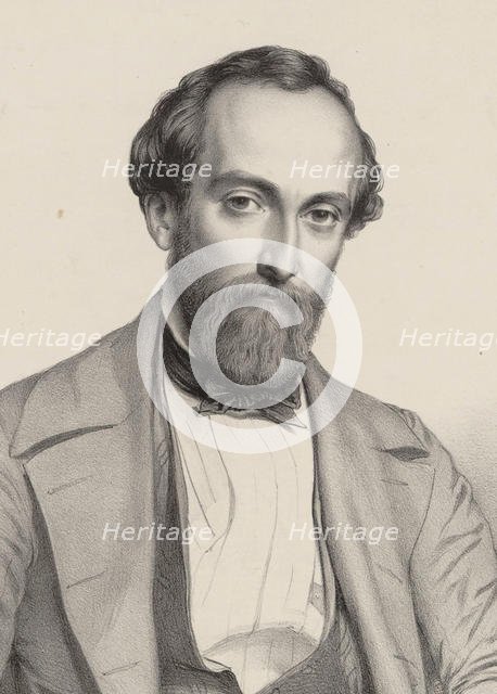 Portrait of the Composer Antoine François Marmontel (1816-1898). Creator: Alophe, Marie-Alexandre Menut (1812-1883).