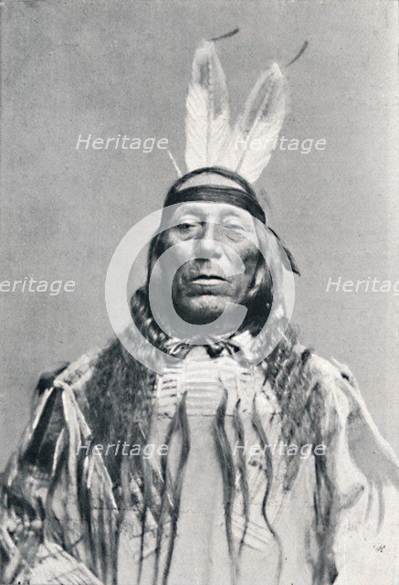Full face view of a Sioux Indian, 1912. Artist: Robert Wilson Shufeldt.
