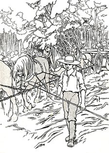 'A Settler Clearing His Land', 1912. Artist: Charles Robinson.