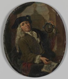 Portrait of Arnoud van Halen (1673-1732). Painter, Printmaker, Poet and Collector in Amsterdam, 1725 Creator: Unknown.