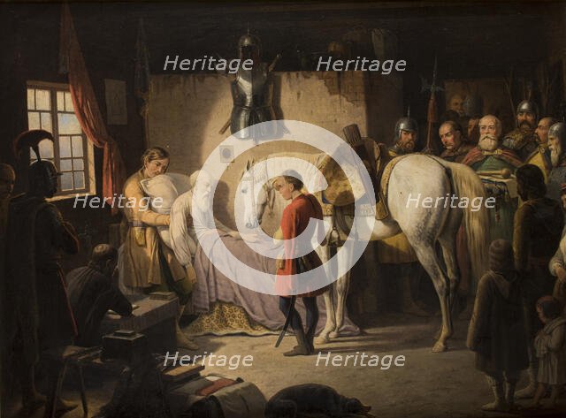 Death of Stefan Czarniecki, 1844-1848. Creator: January Suchodolski.