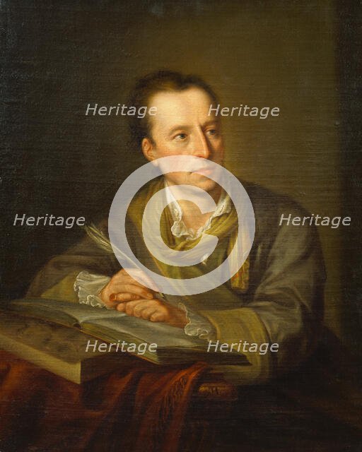 Portrait of Johann Joachim Winckelmann, c1764. Creator: Copy after Angelica Kauffmann.