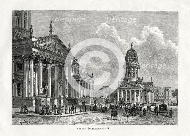 'Schiller Platz, Berlin', Germany, 1879. Artist: Unknown