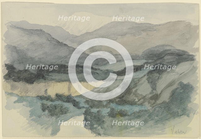 The Earth Pillars by the Schalderer Bach near Vahrn, 1878. Creator: Louis Eysen.