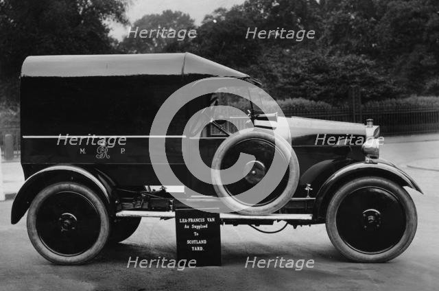 1925 Lea Francis Metropolitan Police van. Creator: Unknown.