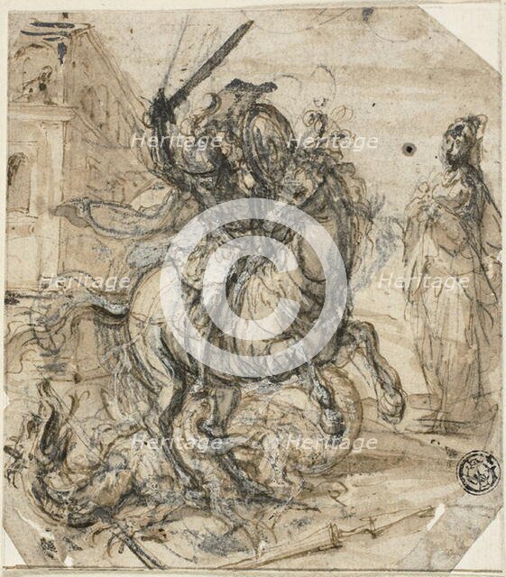 Saint George and the Dragon, n.d. Creator: Carlo Urbino.