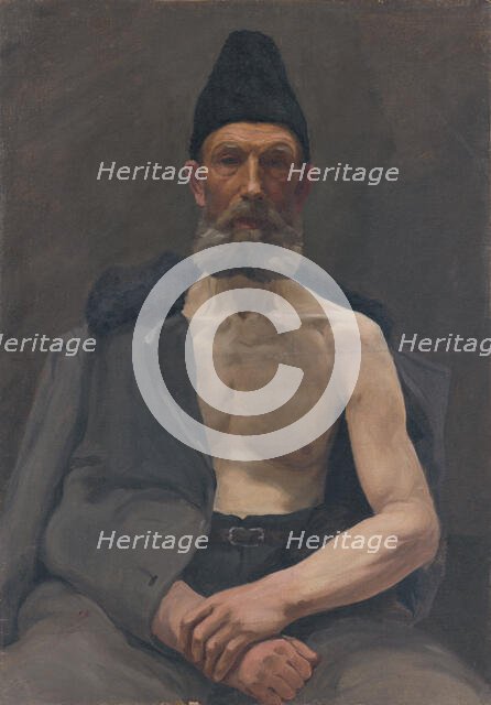 Study of a Russian captive, 1922. Creator: Ladislav Treskon.