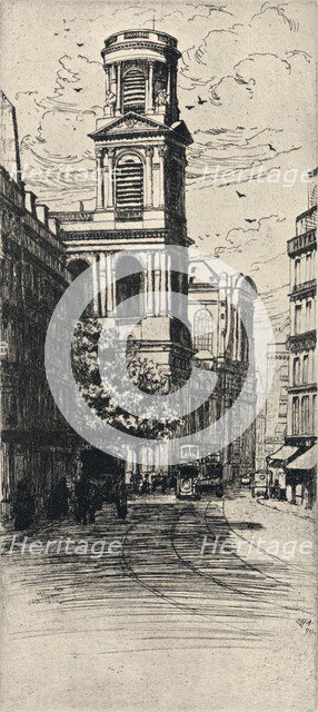 'The Church of St Sulpice', 1915. Artist: Caroline Helena Armington.