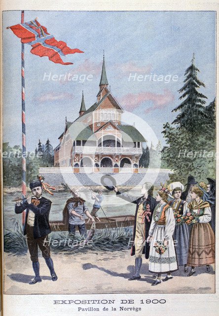 The Norwegian pavilion at the Universal Exhibition of 1900, Paris, 1900. Artist: Unknown