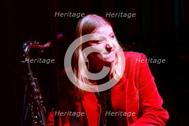 Emma Rawicz Quintet, New Generation Jazz Festival Roadshow, Shoreham by Sea, Feb 2023. Creator: Brian O'Connor.