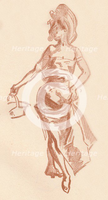 'Drawing in Sanguine', c1900 (1903-1904). Artist: Jules Cheret.